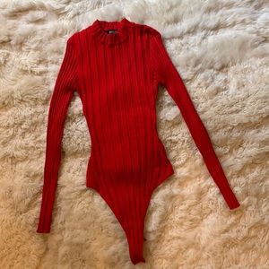 Long sleeve bodysuit.